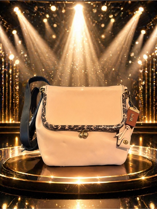 Coach Handbags - Coach 1941 SAMPLE Rider Bag 24 in Neutral Snakeskin Leather